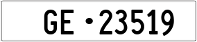 Trailer License Plate